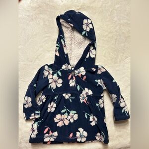 Carter's Navy Floral Hoodie